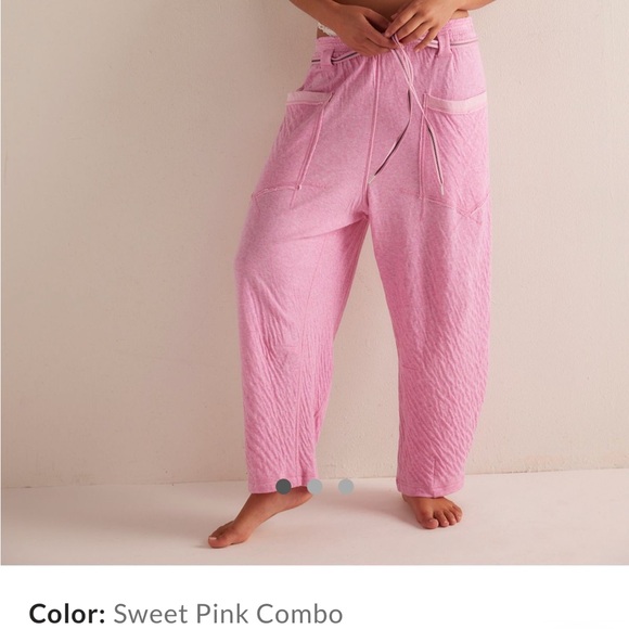 Free People Sweet Pink Combo Pants - Picture 2 of 2